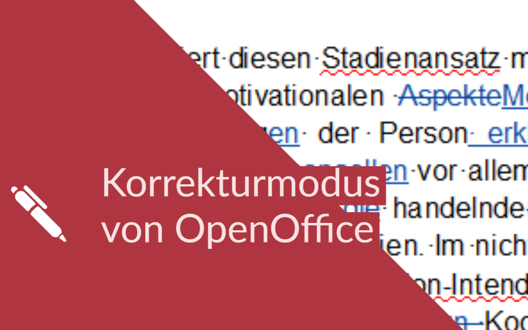 Der Open-Office-Korrekturmodus