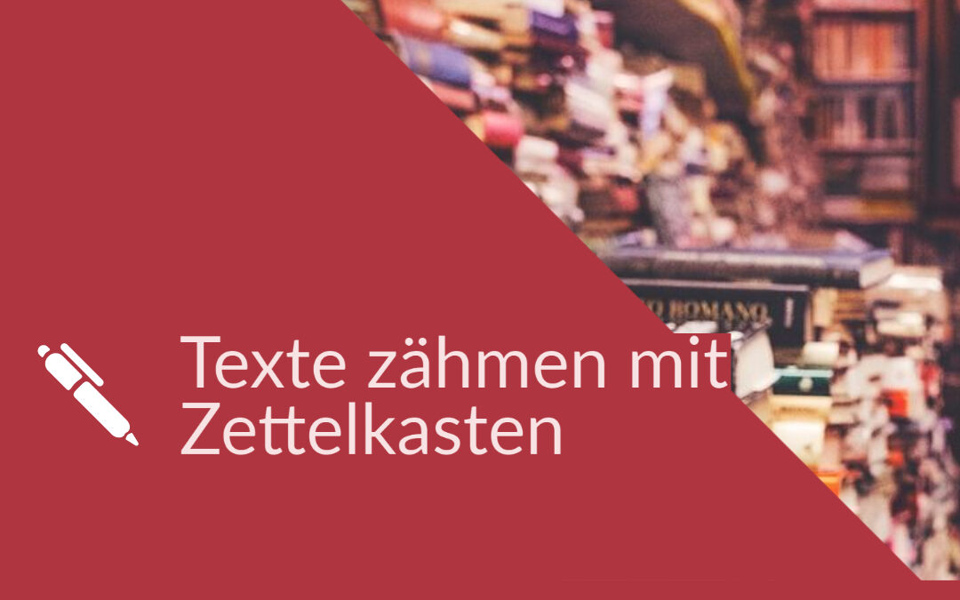 Texte zähmen: Arbeiten mit einem Zettelkasten – Lesenotizen und Zettel in Zkn3